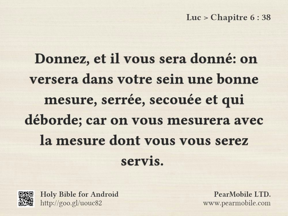 Luc, Chapitre 6:38